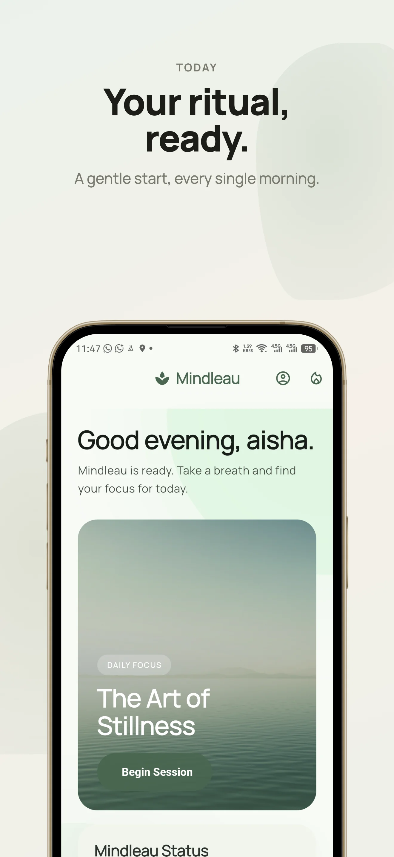 Today hub — daily journey overview